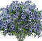 16 Bundles UV-Resistant Artificial Daisy Flowers – Faux Silk Blue Blooms for Outdoor Porch, Patio, Garden, Window Box & Planter Decor